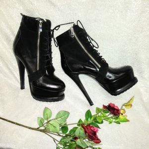 Mimosa lace up platform booties